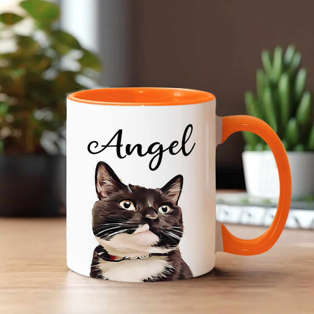 Mug personnalisé à motif chat pour amoureux des chats
