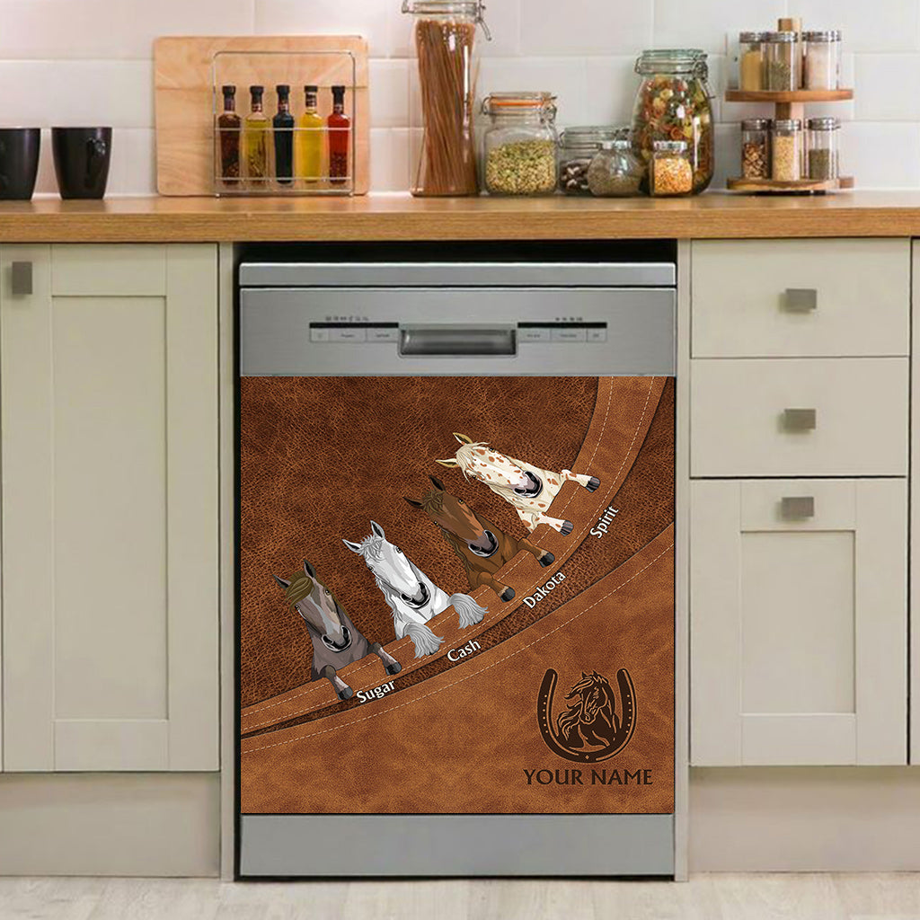 Housse de lave-vaisselle personnalisée Love Horse - Cheval