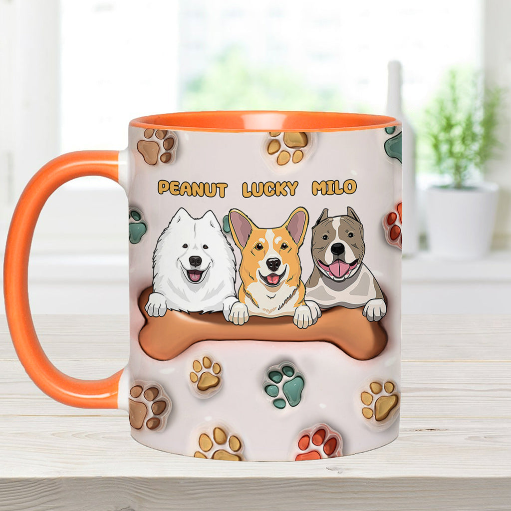 Best Dog Mom Ever - Personalized Dog Accent Mug