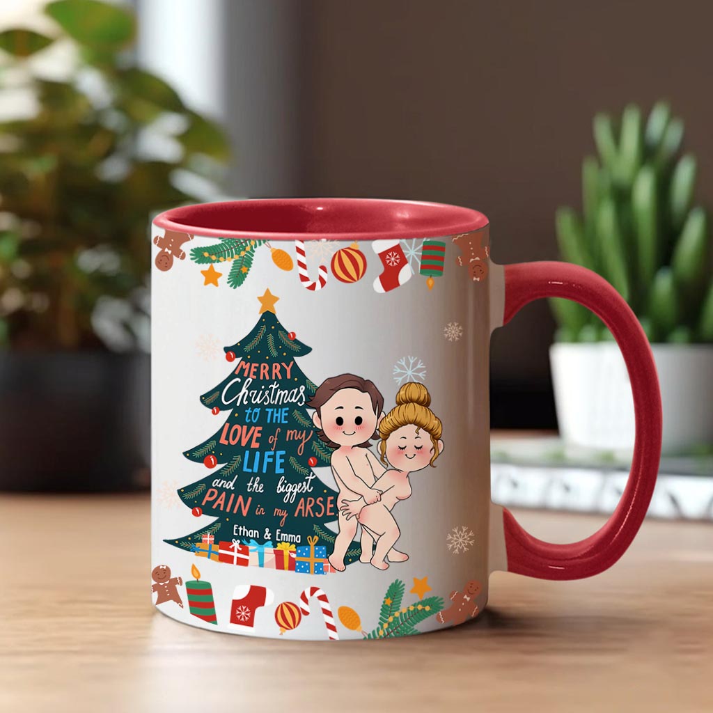 Joyeux Noël à l'amour de ma vie - Mug personnalisé pour couple