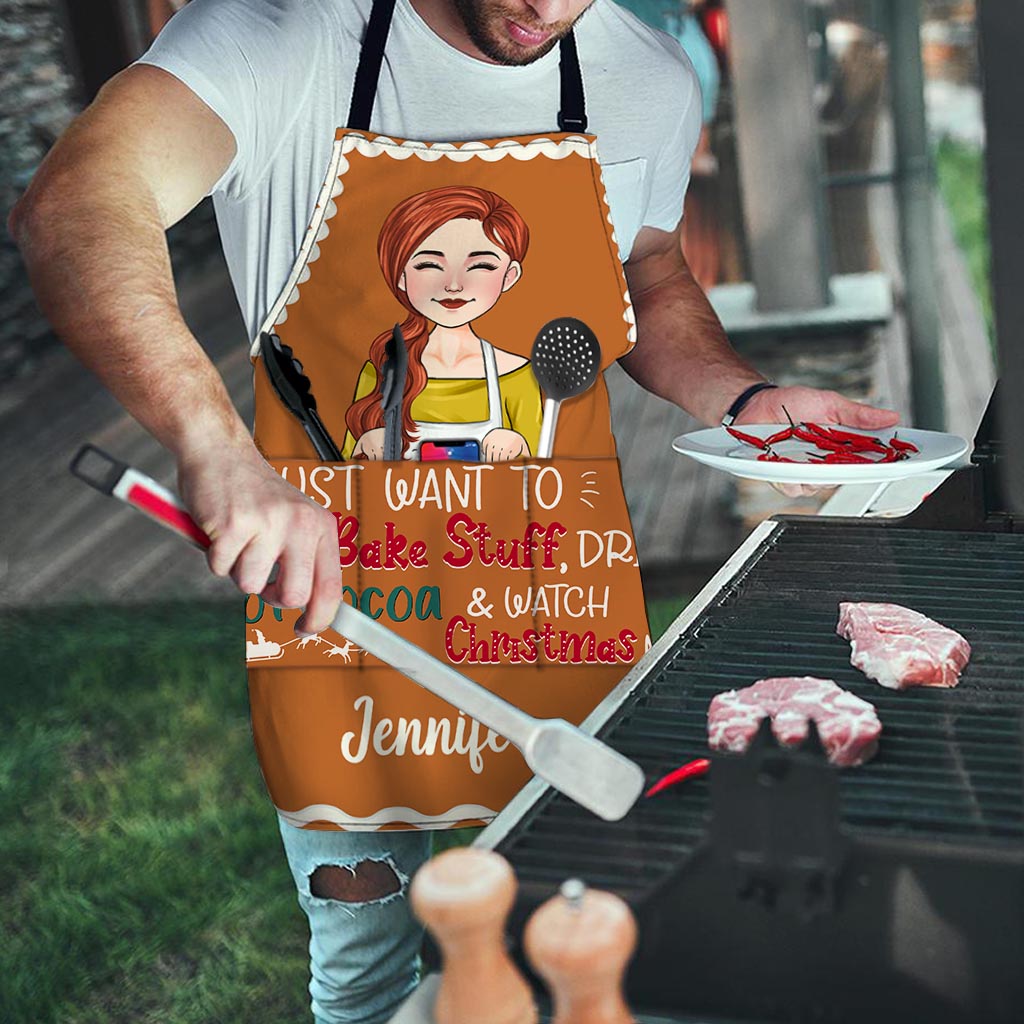 I Just Want To Bake Stuff - Personalized Baking Apron