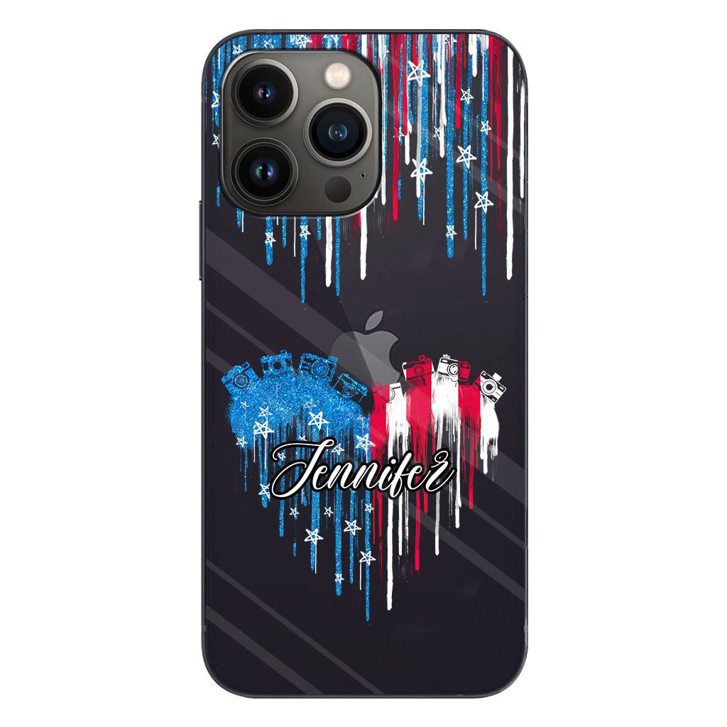 Passion pour la photographie - Coque de téléphone transparente personnalisée avec photo