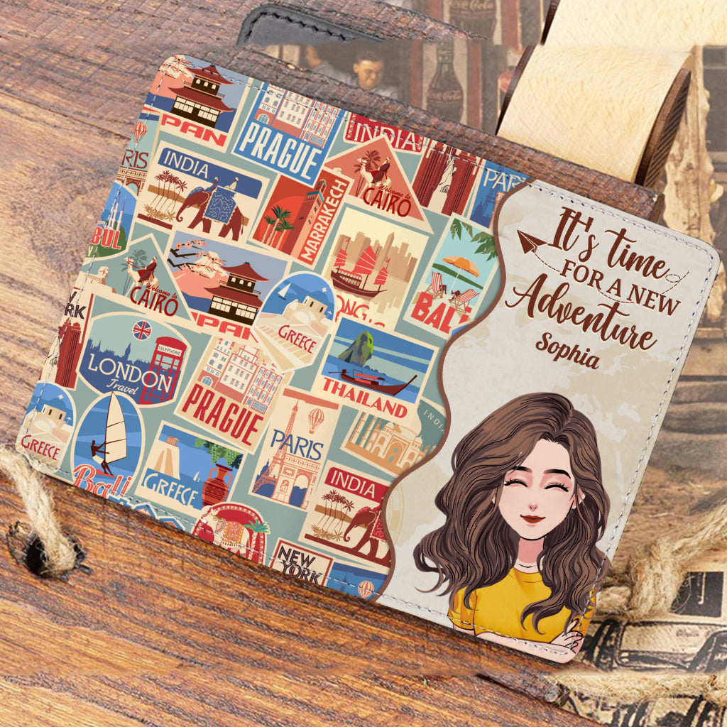 Collectionnez les souvenirs, pas les objets - Cadeau de voyage pour maman, fille, petite-fille, épouse, petite amie, amie - Porte-passeport personnalisé