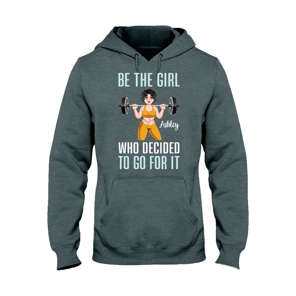 She Decided To Go For It - Personalized Fitness T-shirt And Hoodie