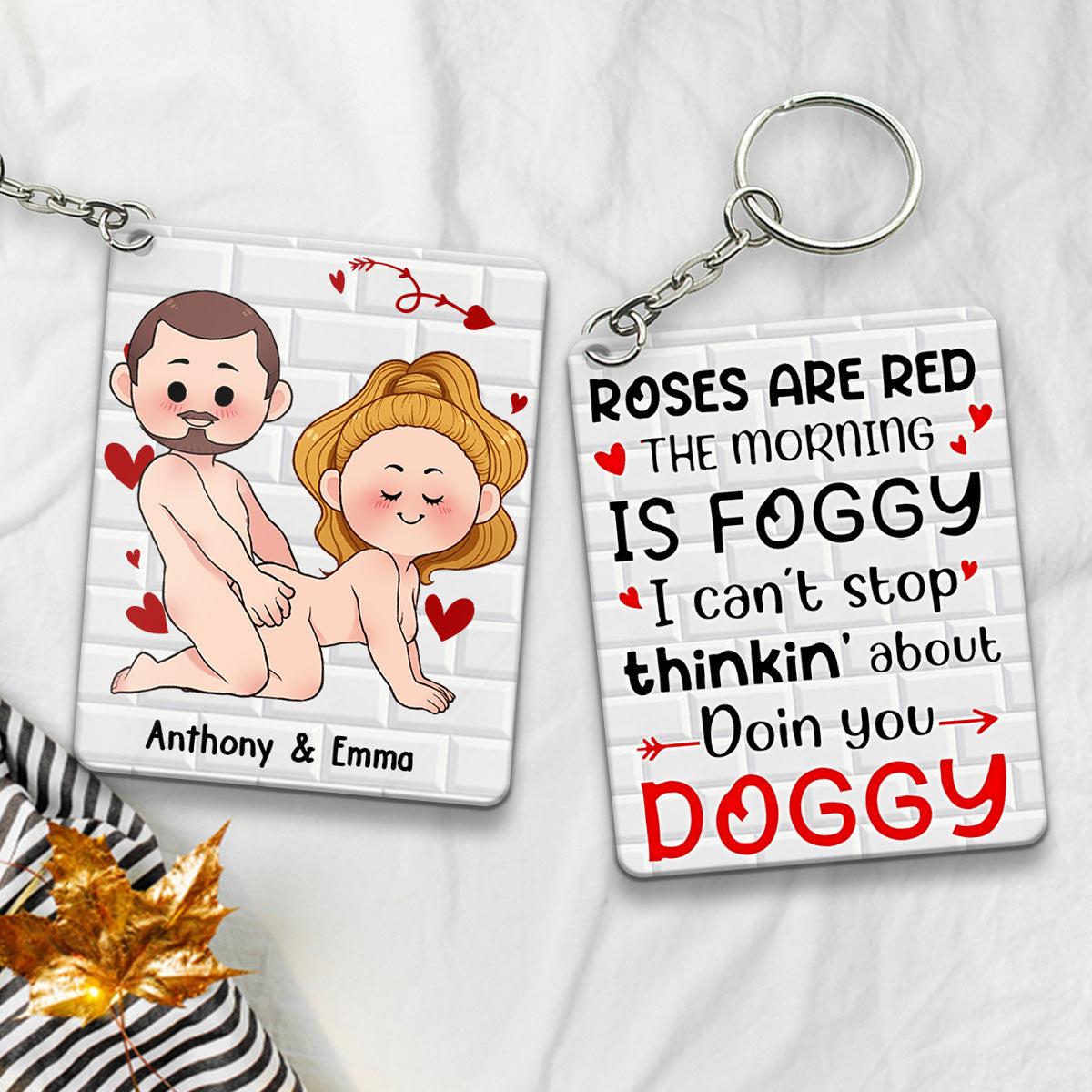 Je veux juste que tu sois heureux - Cadeau pour couple (mari, femme, petit ami, petite amie) - Porte-clés personnalisé