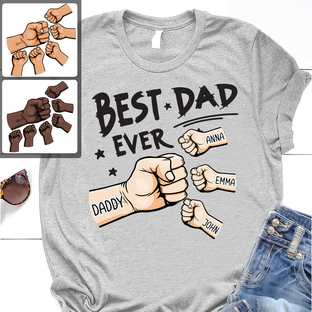Meilleur papa du monde - T-shirt et sweat à capuche personnalisés pour papa