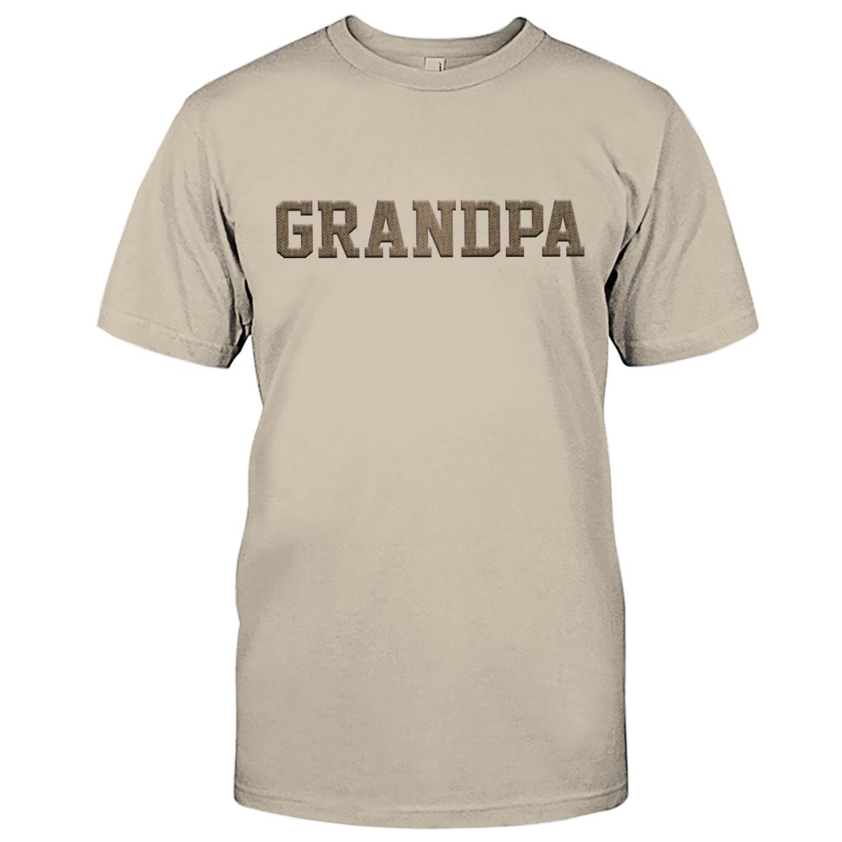 T-shirt brodé personnalisé avec nom de grand-père