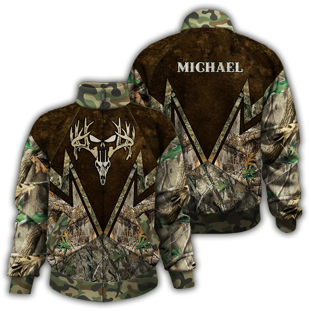 Veste de chasse camouflage personnalisée à fermeture éclair