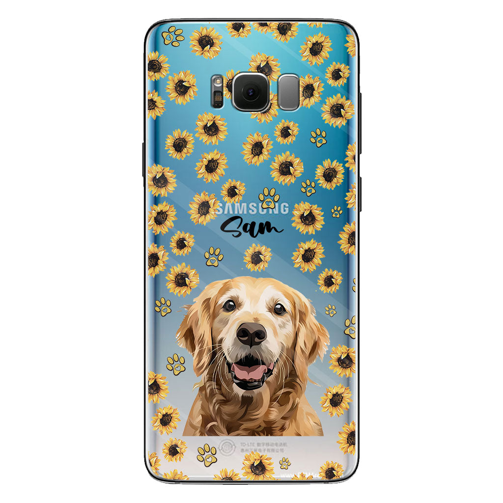 Tu es mon rayon de soleil - Coque de téléphone transparente personnalisée pour chien