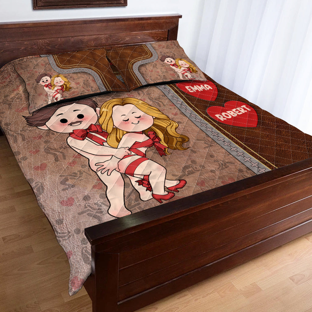 Toujours heureux d'être à vos côtés - Ensemble de courtepointes personnalisé pour couples