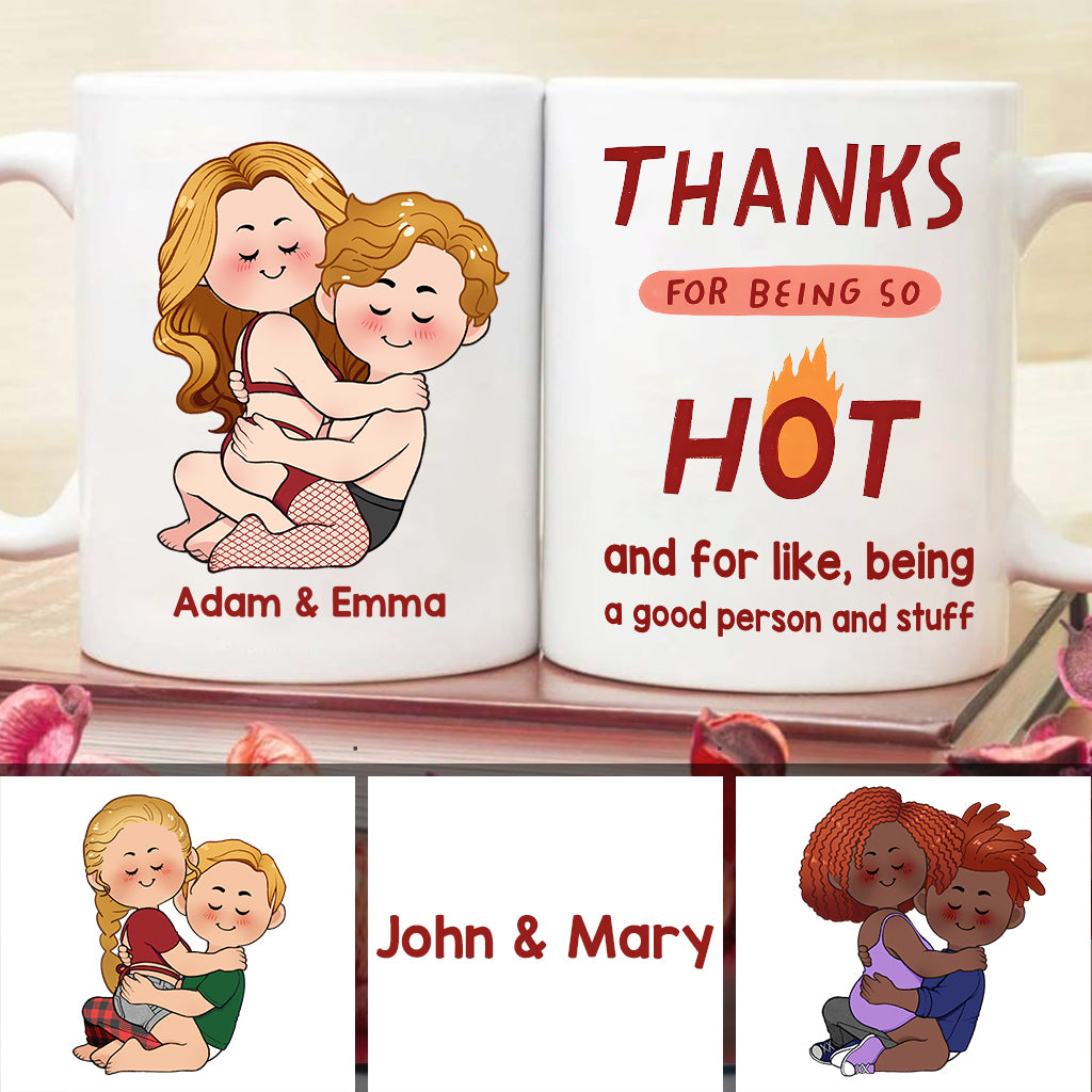 Merci d'être si sexy - Mug personnalisé pour couple