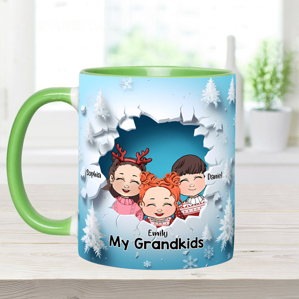 My Grandkids - Personalized Grandma Accent Mug
