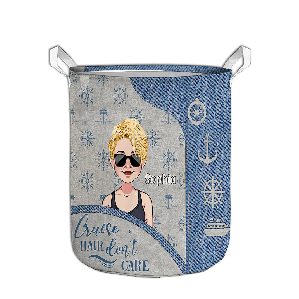 Cruise Hair Don't Care - Personalized Cruising Storage Basket