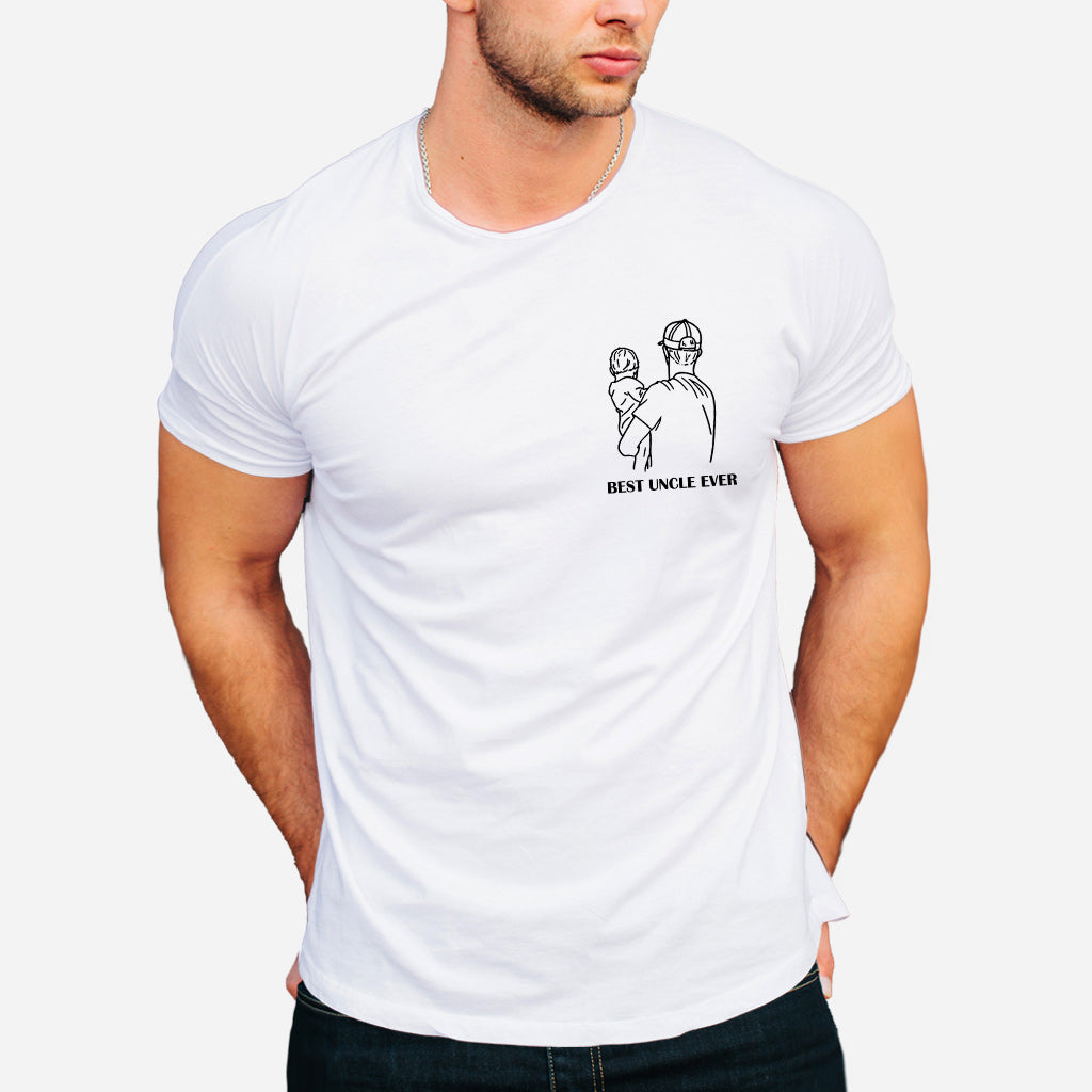 Meilleur oncle du monde - Cadeau pour tonton - T-shirt et sweat à capuche personnalisés