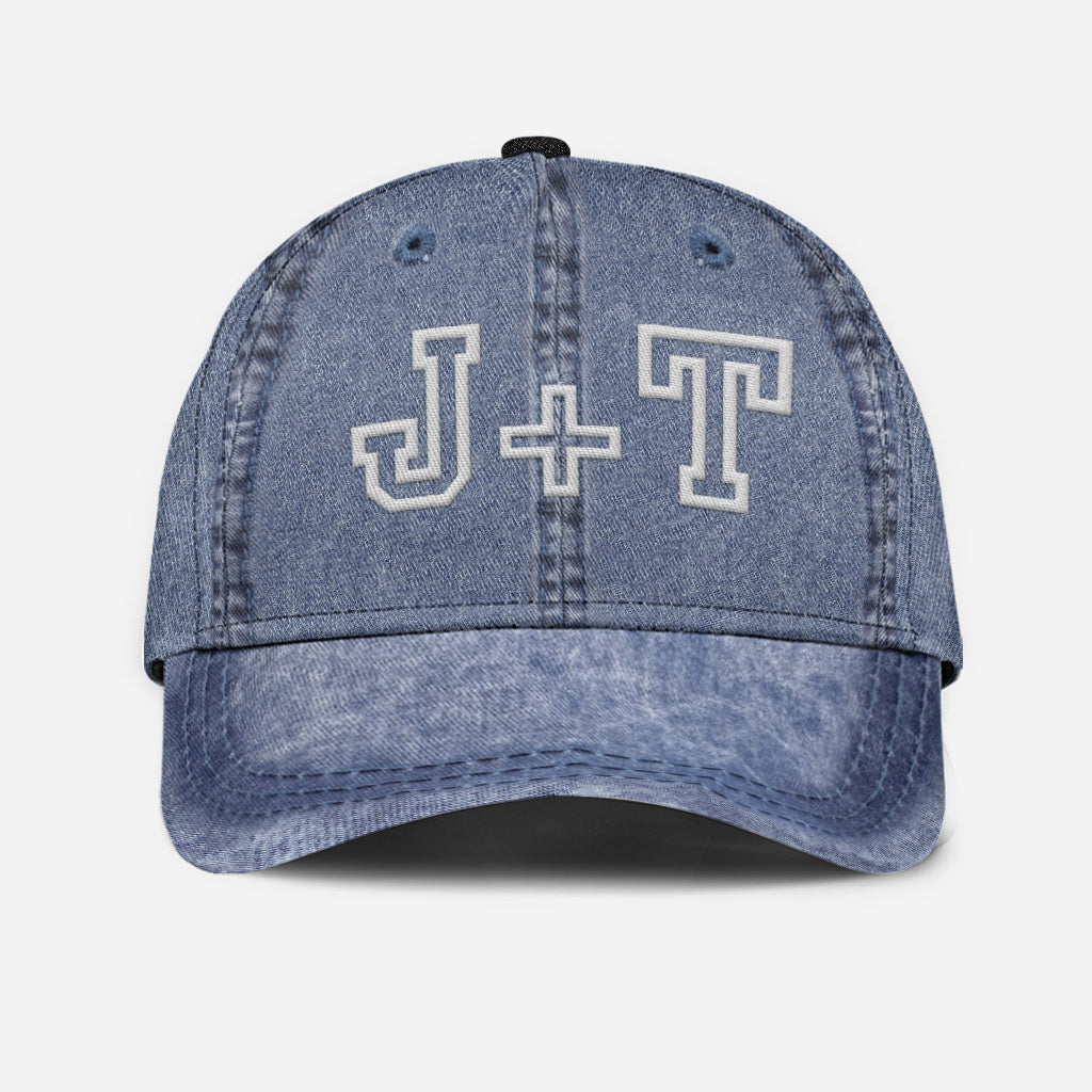 Casquette classique personnalisée pour couple, avec n'importe quel nom et n'importe quelle date d'anniversaire