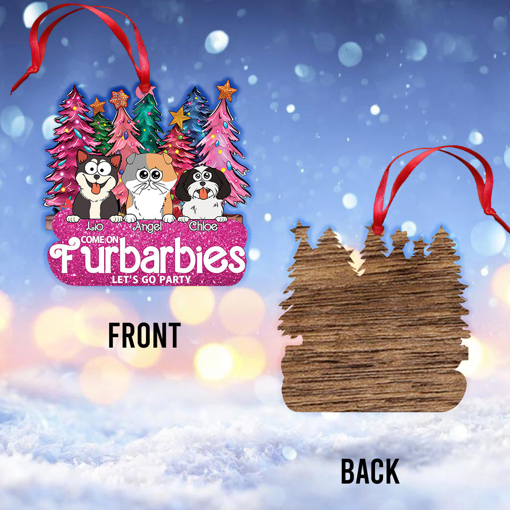 Allez, les Furbarbies, on y va ! - Cadeau pour les amoureux des chats - Ornement personnalisé