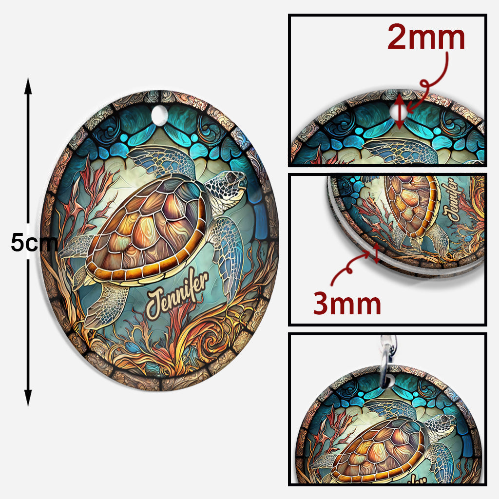 Love Turtles - Personalized Turtle Keychain