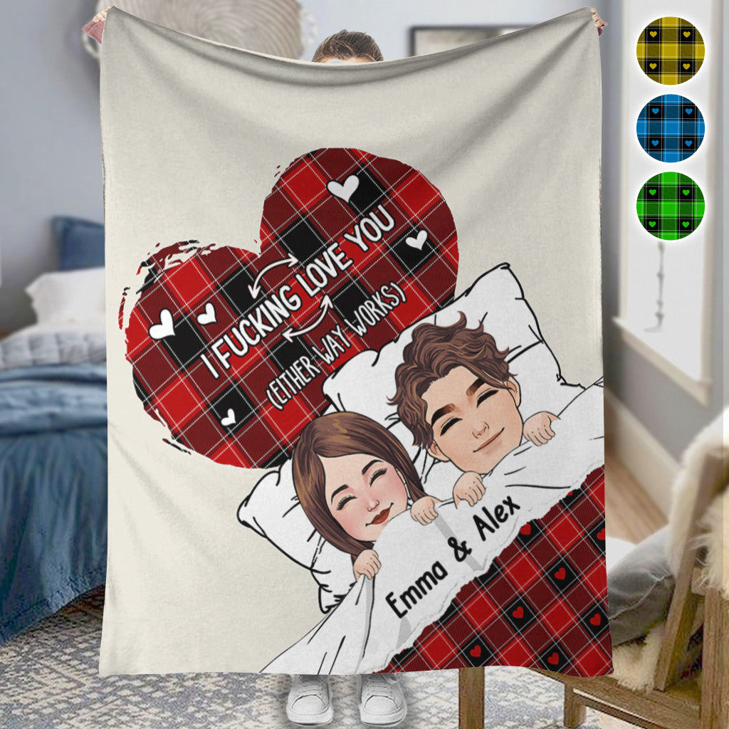 Je t'aime - Couverture personnalisée pour couple