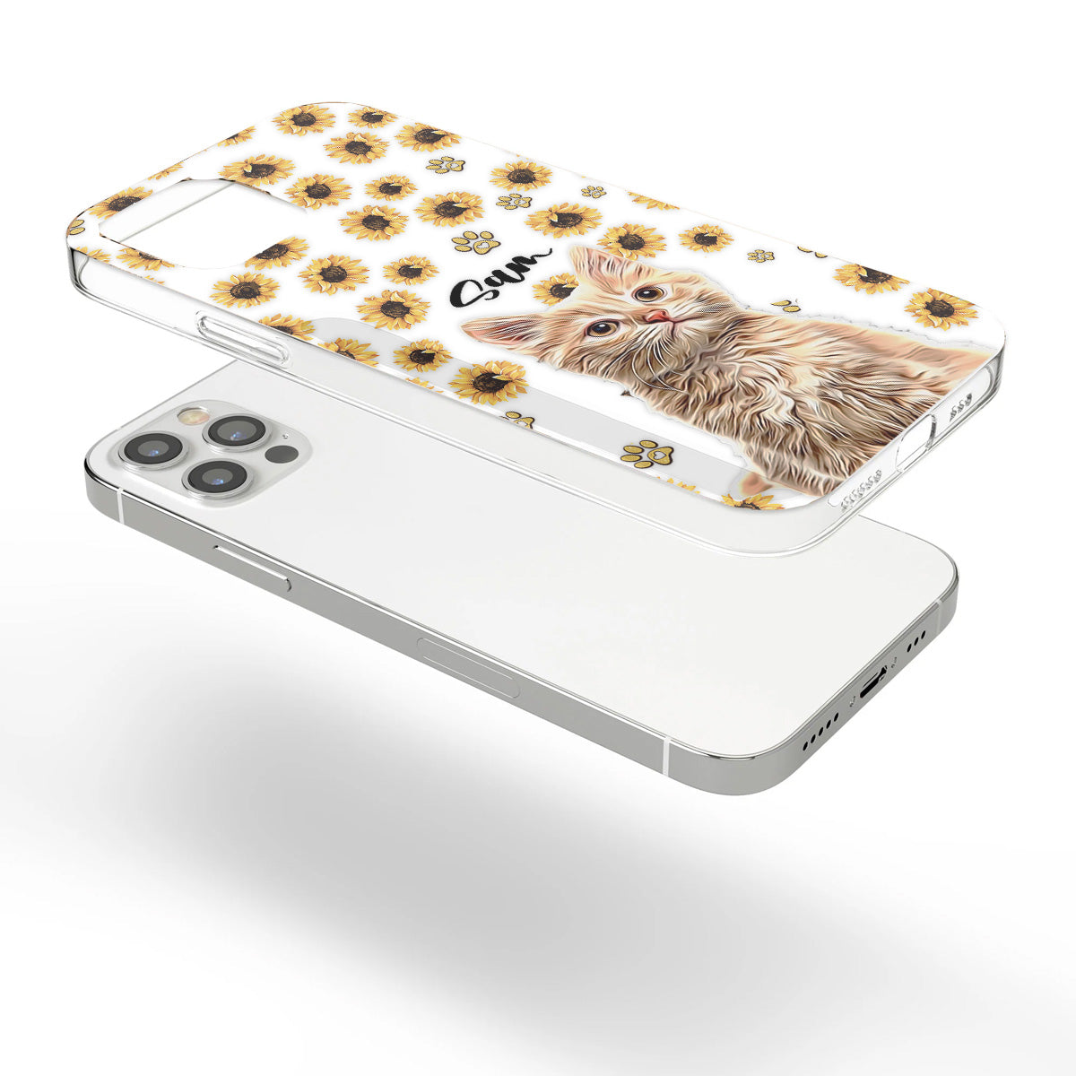 Tu es mon rayon de soleil - Coque de téléphone transparente personnalisée pour chien