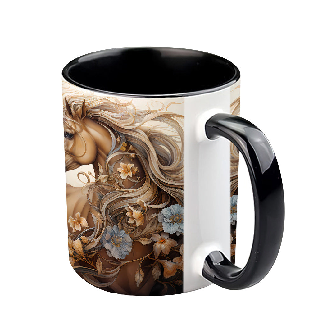 Love Horses - Personalized Horse Accent Mug