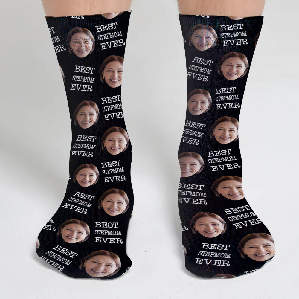 Chaussettes personnalisées pour belle-mère - Face personnalisée