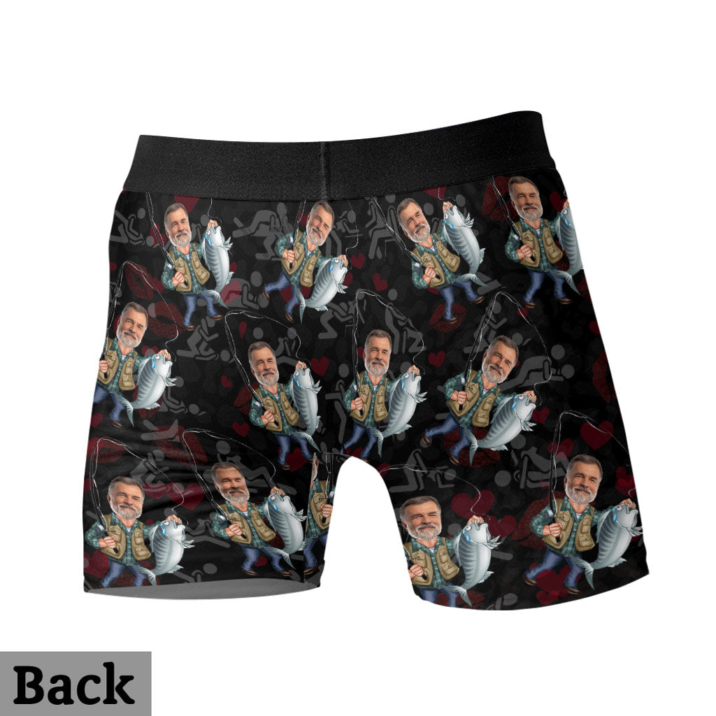Size Matter - Personalized Fishing Men’s Boxer Briefs