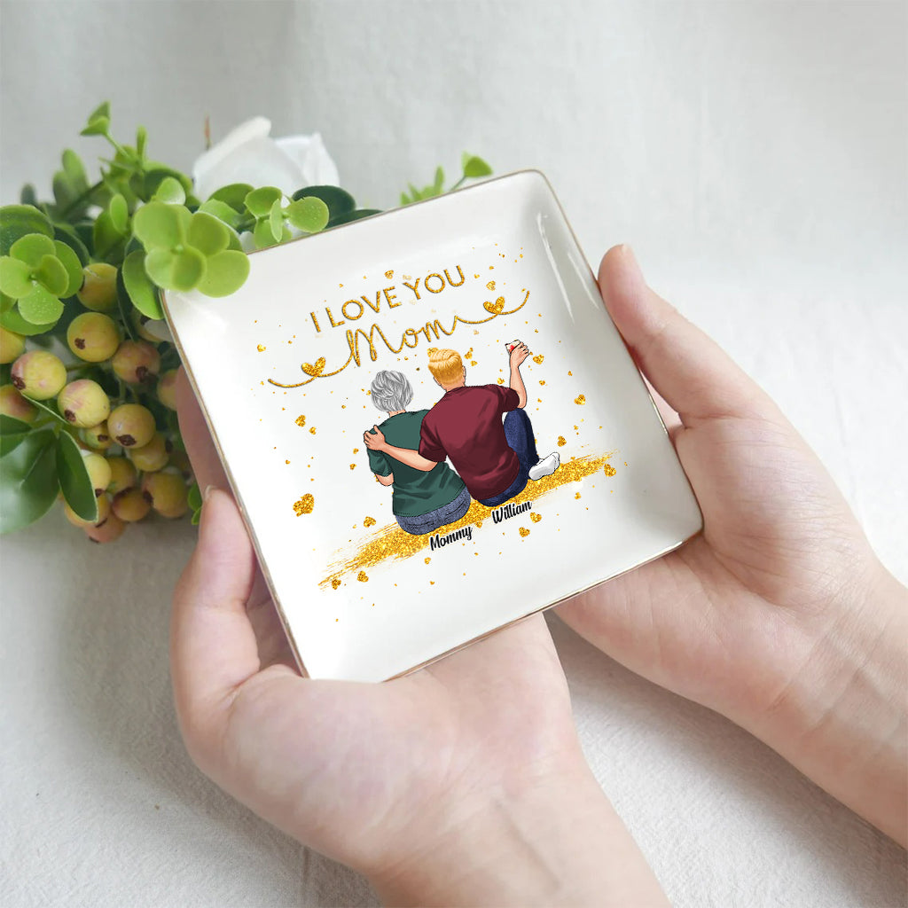 Je t'aime maman - Porte-bijoux personnalisé pour maman