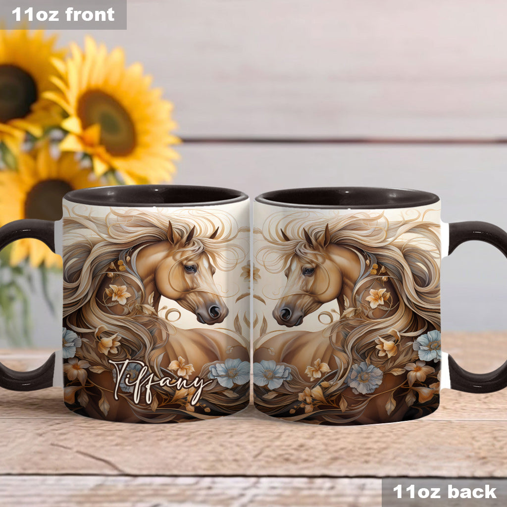 Love Horses - Personalized Horse Accent Mug