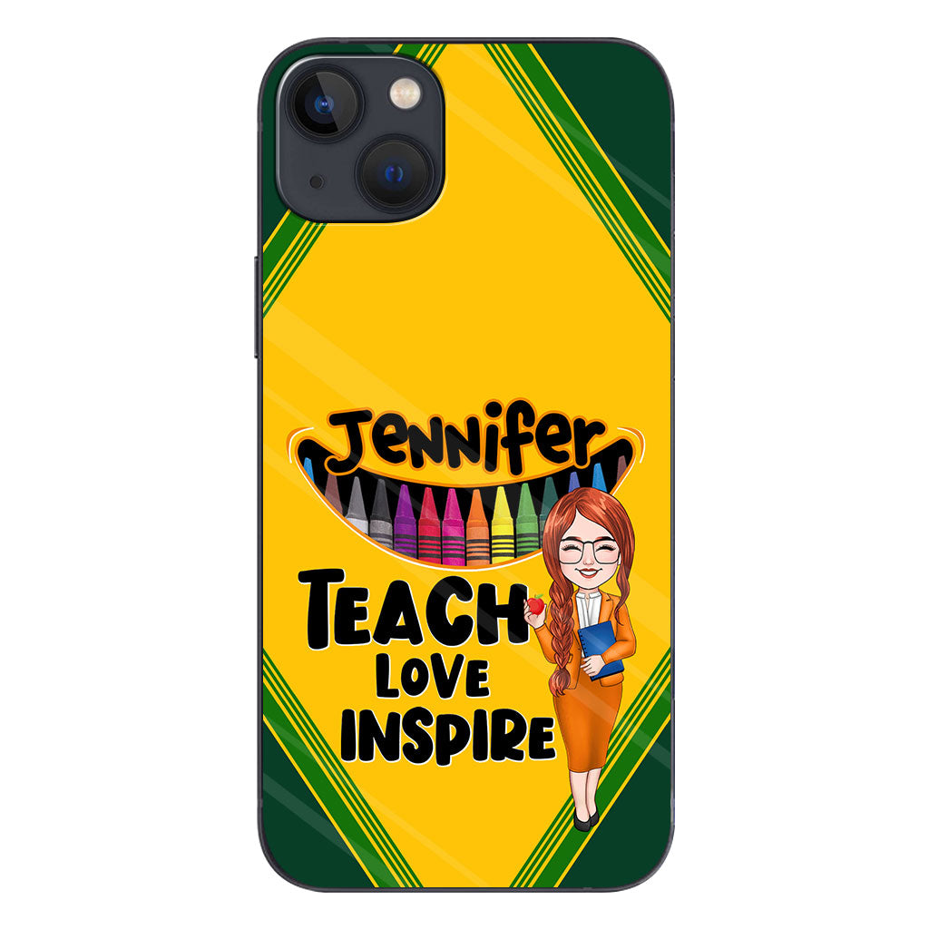 Teach Love Inspire - Personalized Teacher Phone Case