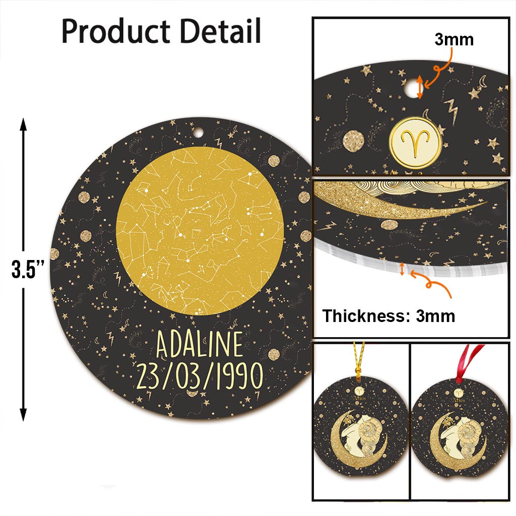 Signe du zodiaque - Ornement horoscope personnalisé