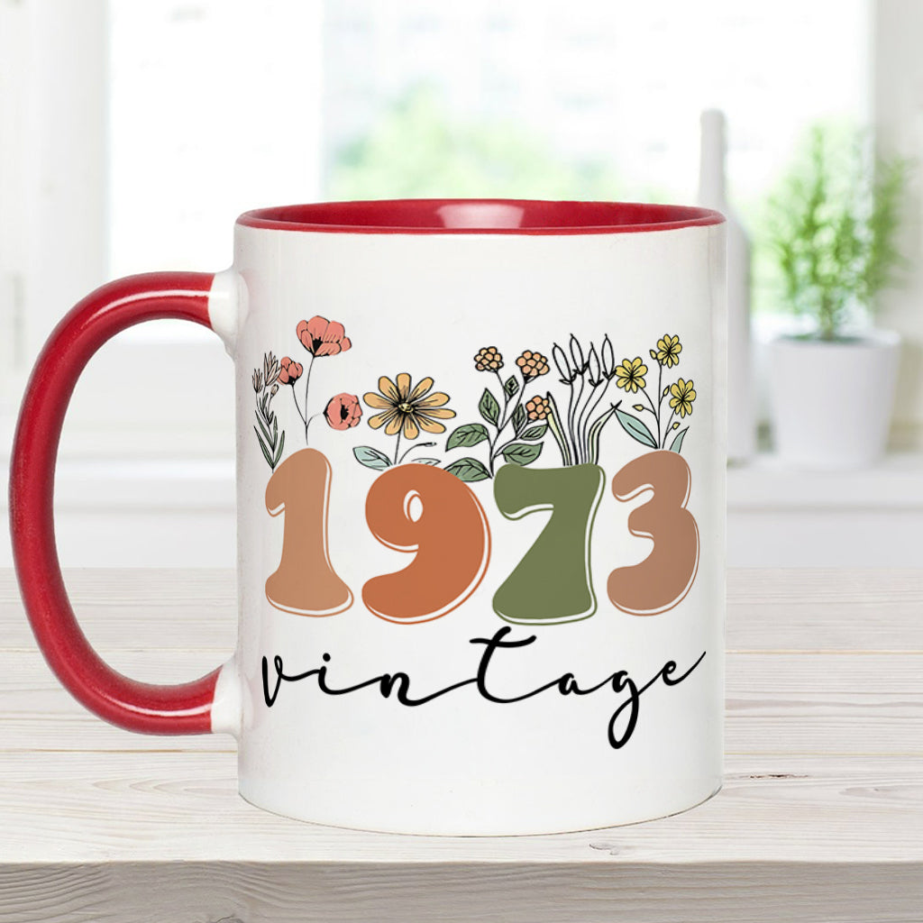 Mug vintage personnalisé pour anniversaire