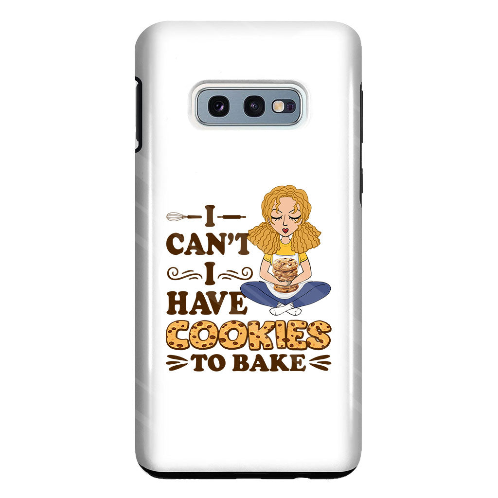 I Can't I Have Cookies To Bake - Personalized Baking Clear Phone Case