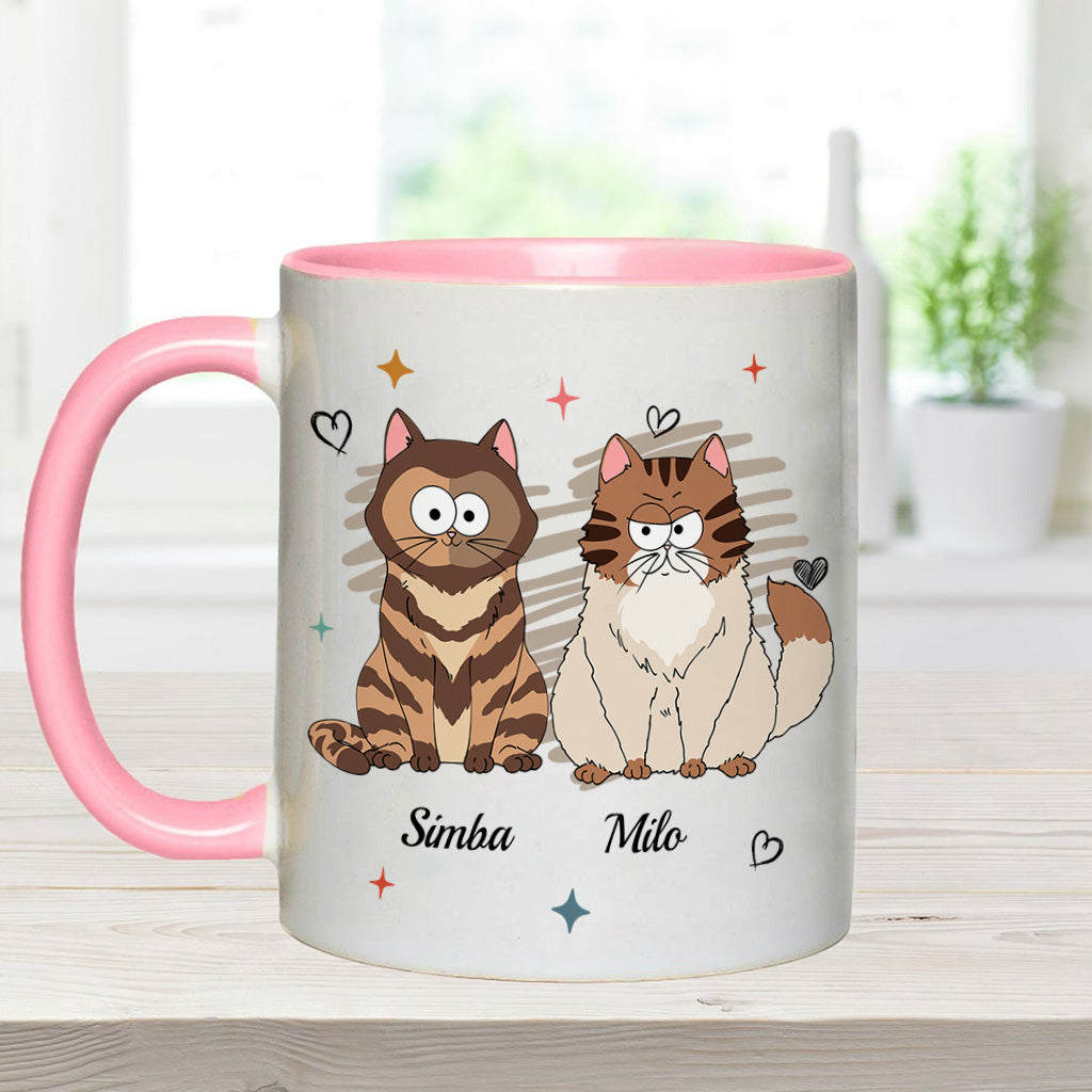 Mug personnalisé à motif chat « À l’époque où je suis une maman de chien/chat »
