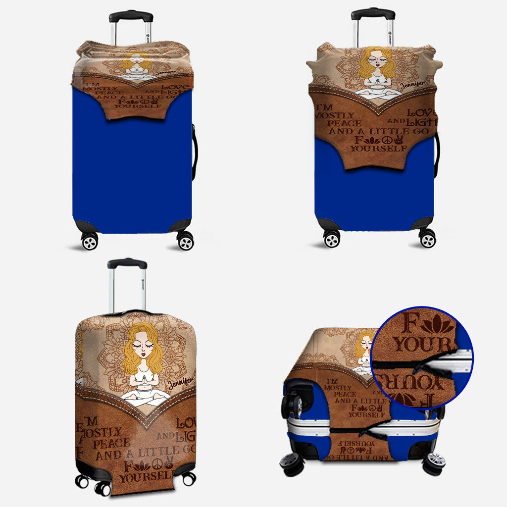 Je suis surtout la paix - Housse de valise personnalisée pour le yoga