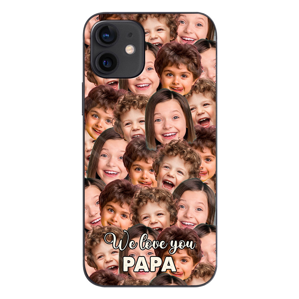 Je t'aime papa - Cadeau pour papa, grand-mère, grand-père, maman, oncle, tante, frère, sœur, fils, fille, petite-fille, petit-fils, mari, femme, petit ami, petite amie - Coque de téléphone personnalisée