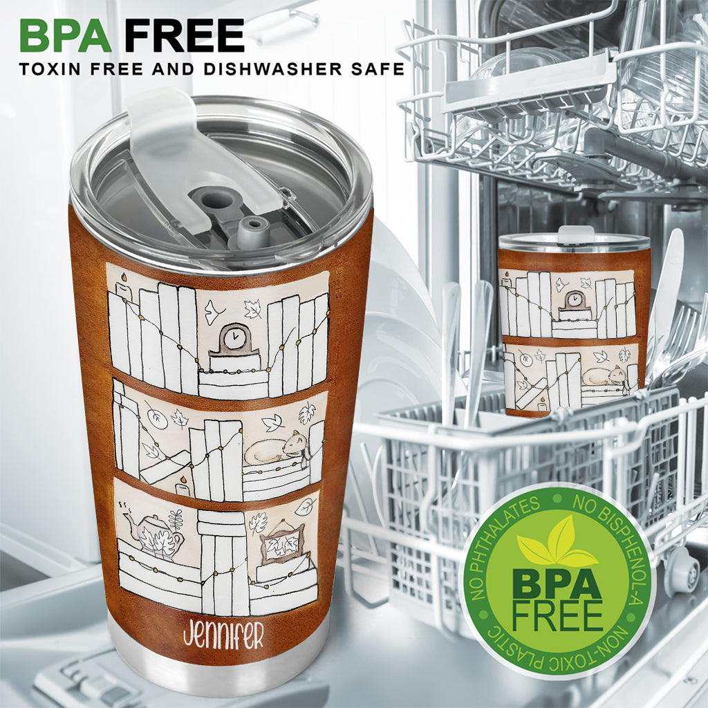 Suivi de lecture des quatre saisons - Gobelet à livres personnalisé