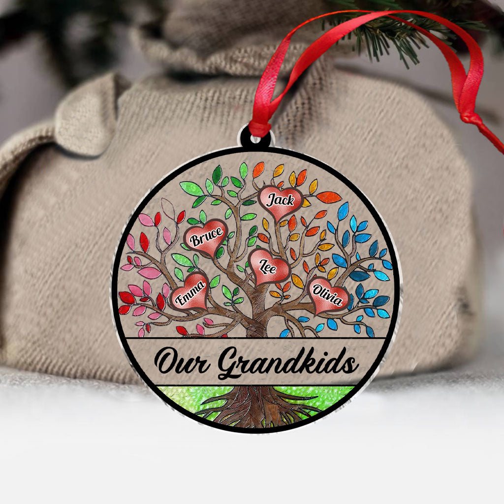 My Grandkids - Personalized Grandma Transparent Ornament