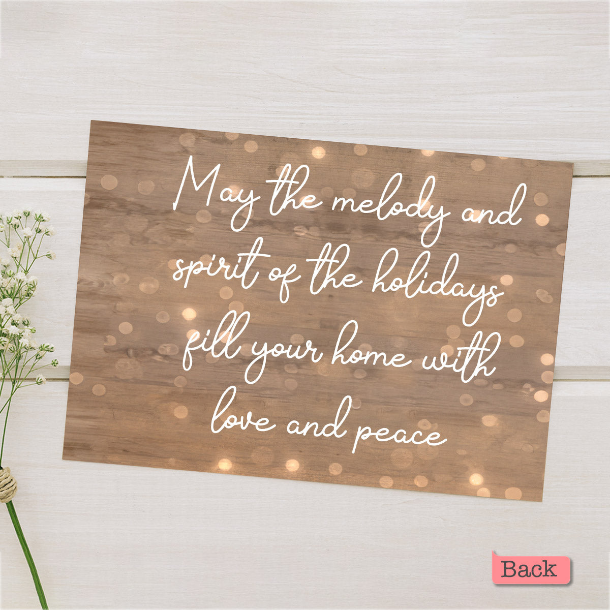 Un petit mot - Carte de vœux personnalisée