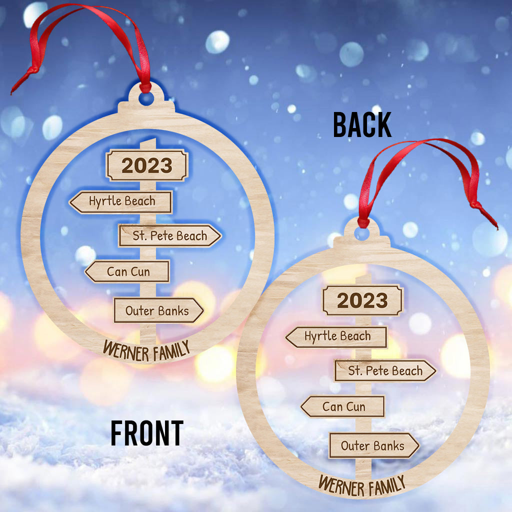 Favorite Adventure - Personalized Travelling Ornament