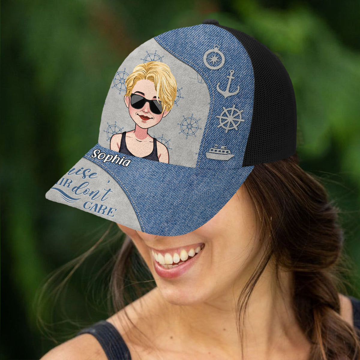 Cruise Hair Don't Care - Personalized Cruising Trucker Hat