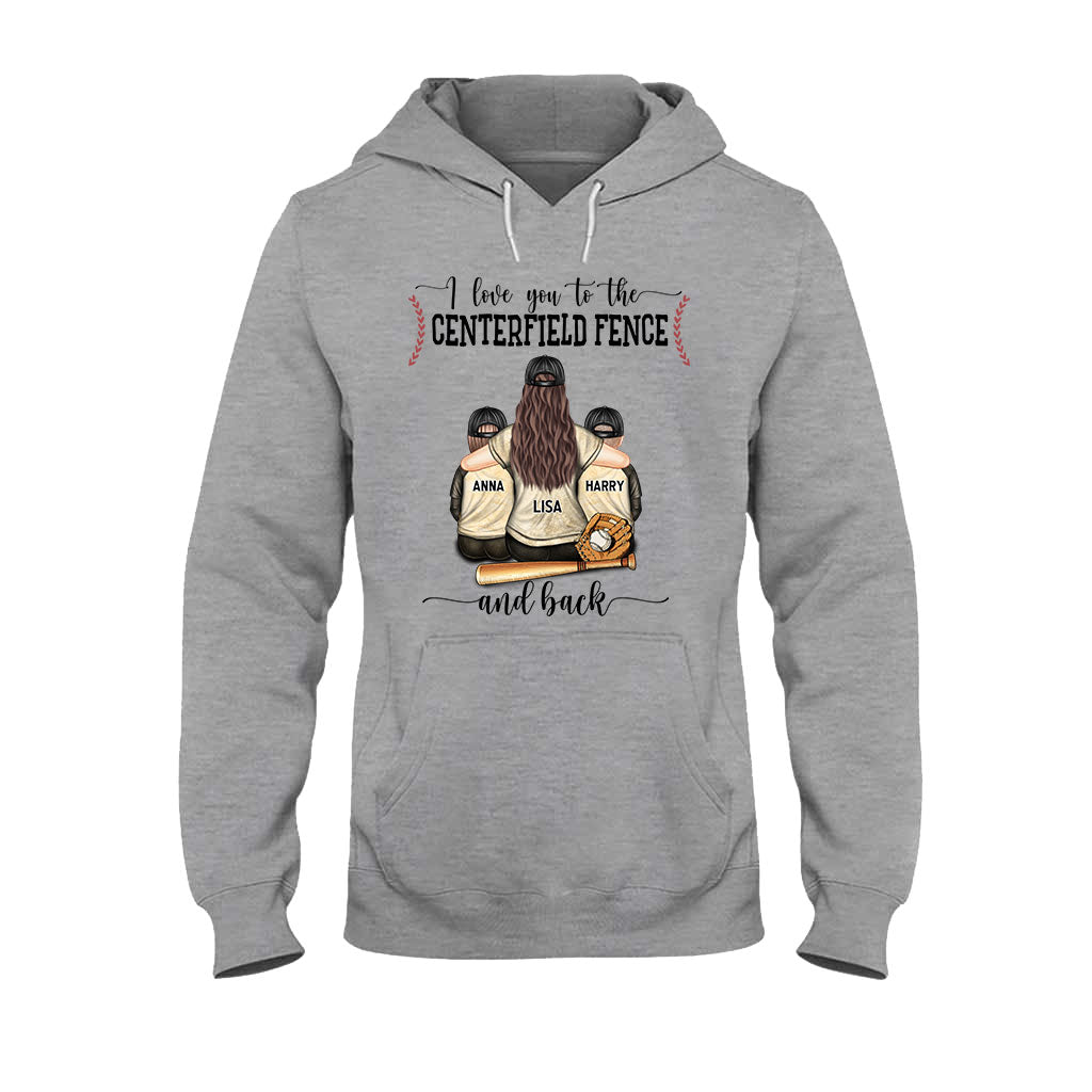 Mon cœur est sur ce terrain - T-shirt et sweat à capuche de baseball personnalisés