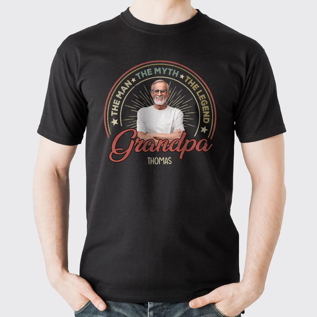 The Man The Myth The Legend - Gift for dad, grandpa - Personalized T-shirt And Hoodie
