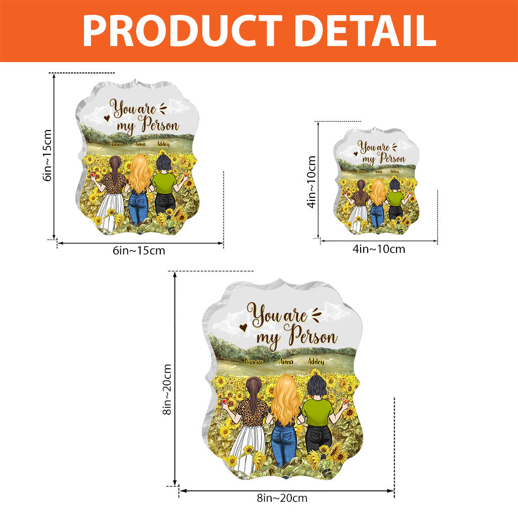 Meilleure amie pour toujours - Cadeau pour sa meilleure amie - Plaque acrylique personnalisée.