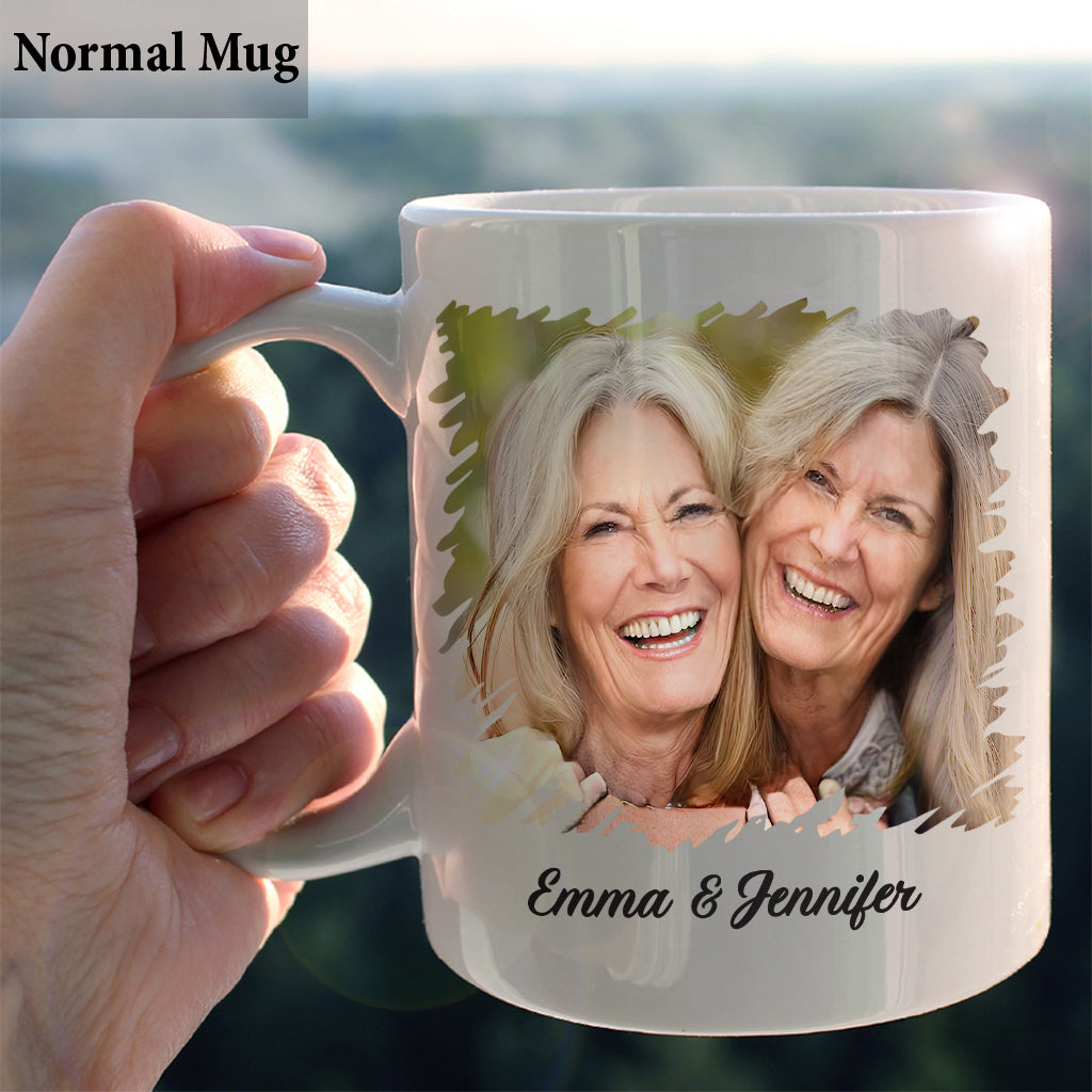 On sera amis jusqu'à la vieillesse et la sénile - Mug personnalisé pour meilleure amie