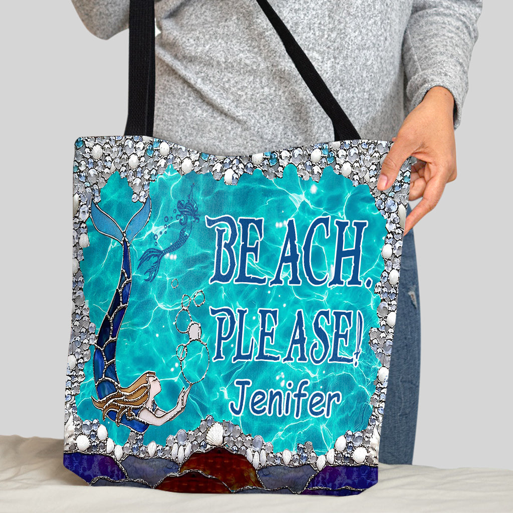 La vie est plus belle à la plage - Sac fourre-tout personnalisé pour les amoureux de la mer
