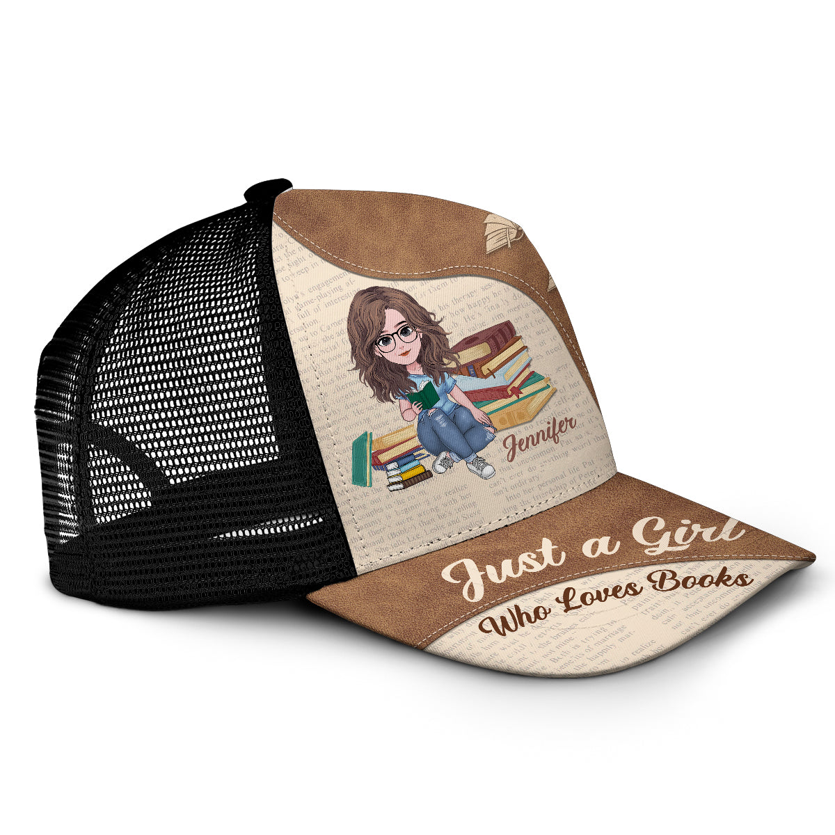 Just A Girl Who Loves Books - Personalized Book Trucker Hat