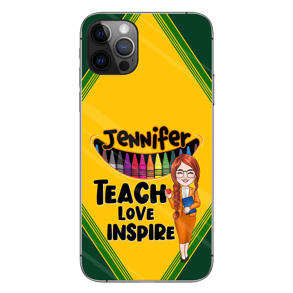 Teach Love Inspire - Personalized Teacher Phone Case