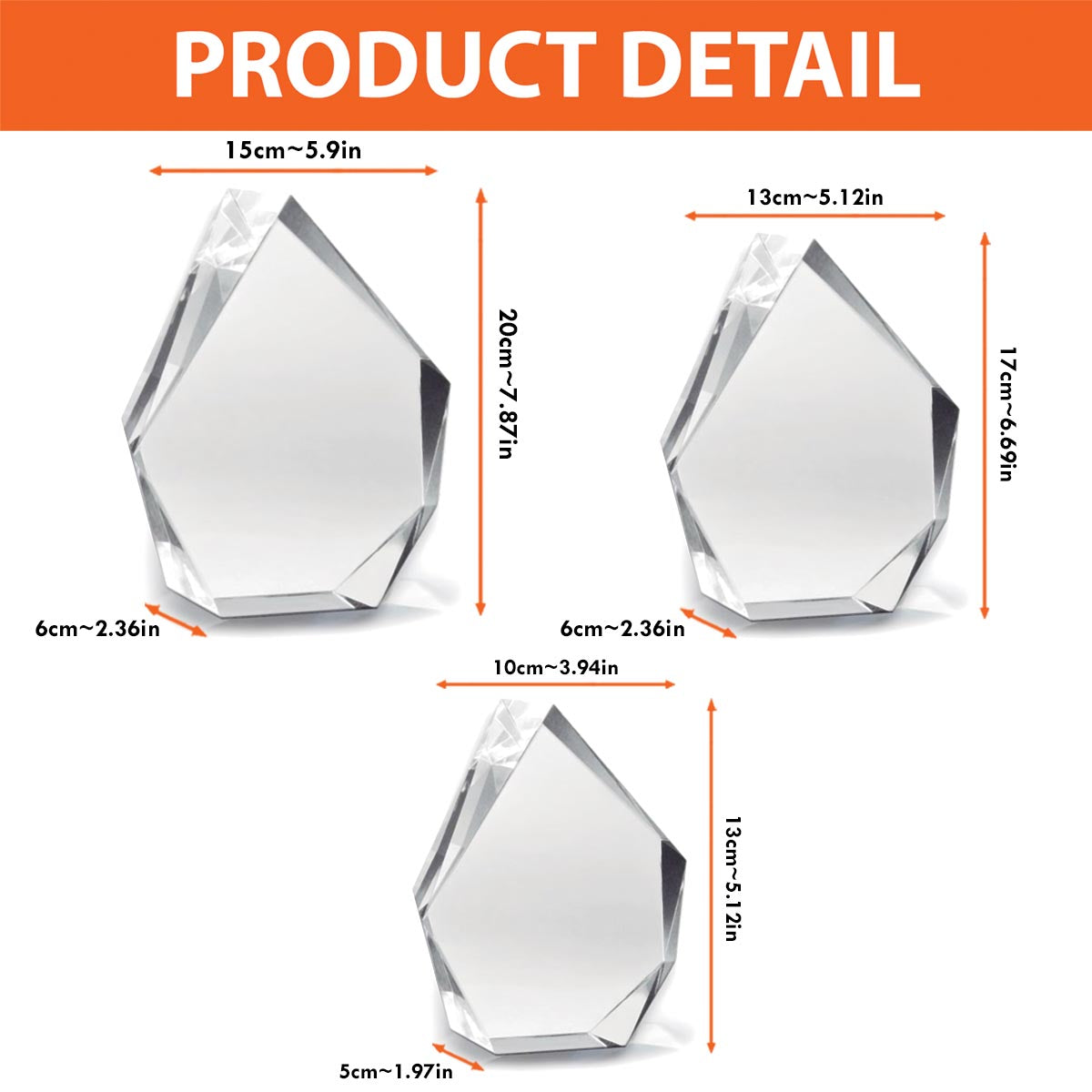 Lampe en cristal 3D en forme d'iceberg avec gravure laser personnalisée pour votre meilleure amie
