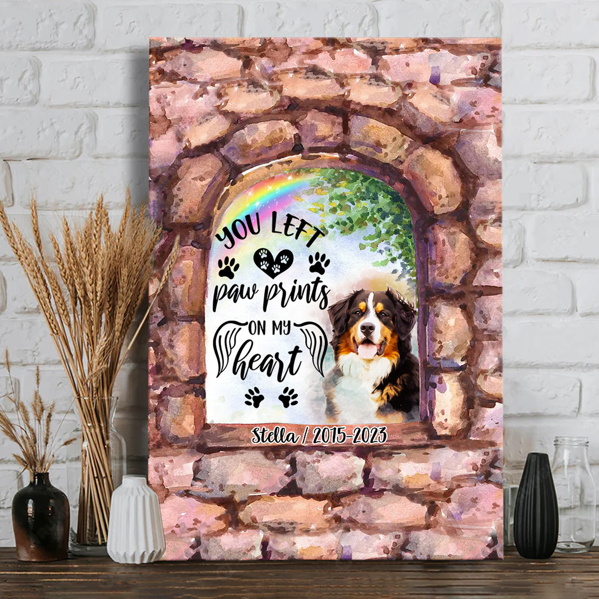 Plus à mes côtés - Toile et affiche personnalisées pour chien