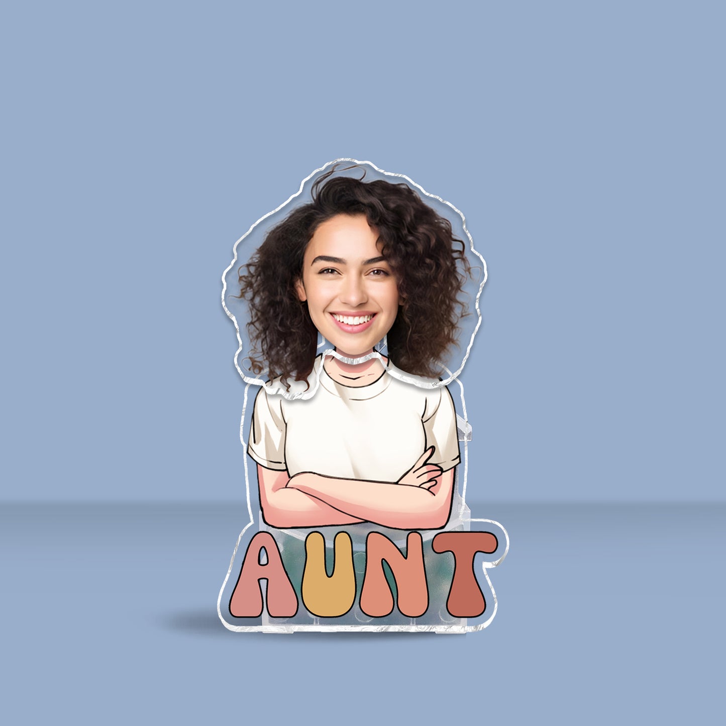 Tante - Cadeau pour tante - Tête à secouer personnalisée